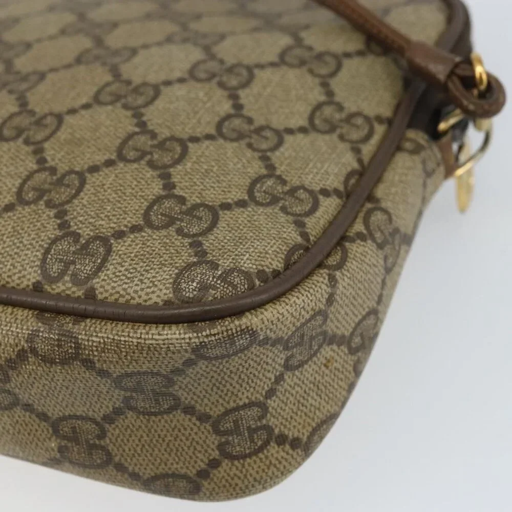 Authentic GUCCI GG Supreme Shoulder Bag PVC Beige Gold 56 02 068 - Picture 4 of 16